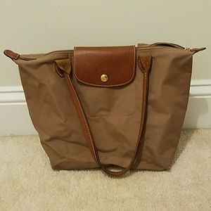Longchamp Beige Small Tote Bag